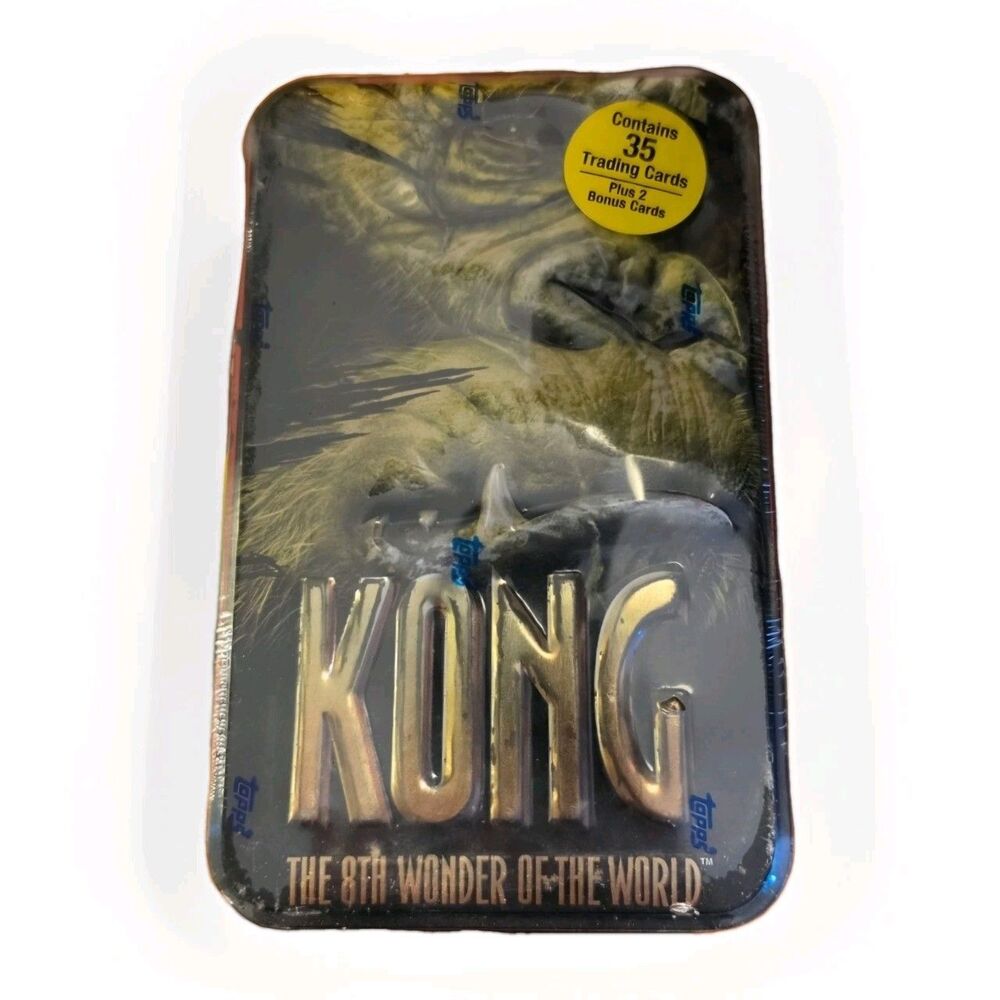 2005 King Kong Topps The 8th Wonder of the World Trading Cards - Sealed Tin